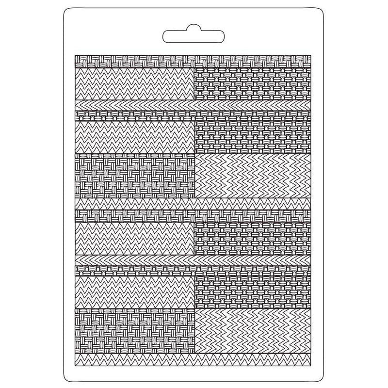 Stamperia Soft Maxi Mould A5 - Textile Pattern, Bauhaus*