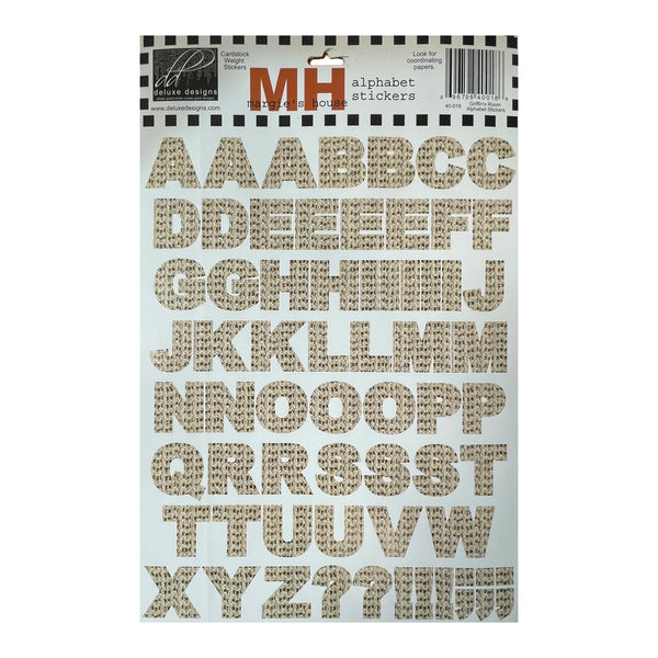 Deluxe Designs Alphabet Cardstock Stickers - Griffin's Room*