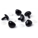 Cousin Tool Shank Back Animal Noses 18mm 6 pack  Black