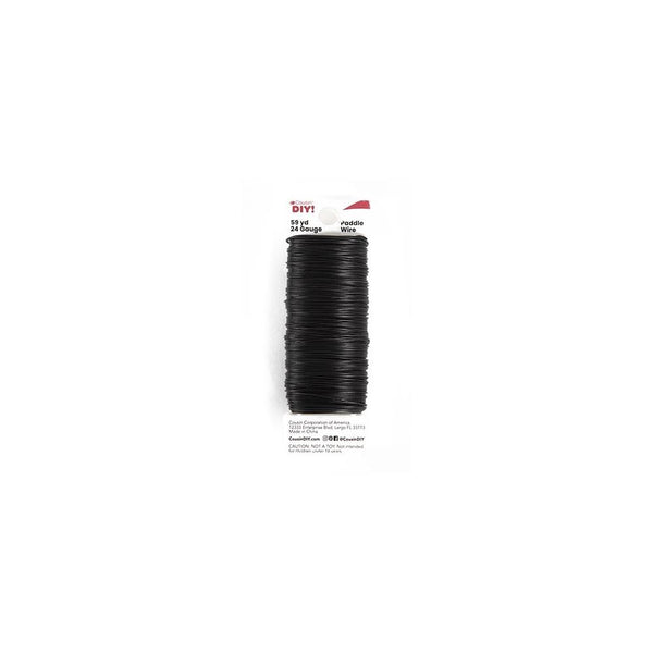 CousinDIY Paddle Wire 24 Gauge 59yd - Black