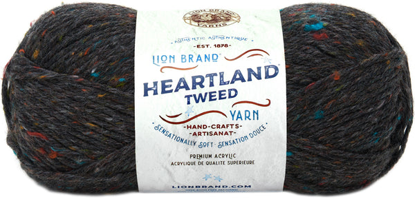 Lion Brand Heartland Yarn - Black Canyon Tweed 142g