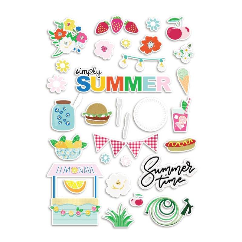 Fancy Pants Puffy Stickers - Simply Summer*