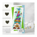 Woodware Clear Singles 3"x 8" Stamp Set - Floral Hat