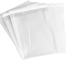 Mpress  - Clear Self Adhesive Seal Cello Bags - 50 Pack - 14 cm x 19 cm (5.5" x 7.5")