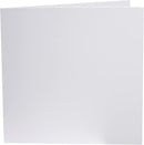 Poppy Crafts 300gsm 135mm x 135mm Card blank - White - Pack of 25