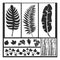 Poppy Crafts Stencil Kit #41 - Ferns & leaves 6 Pack