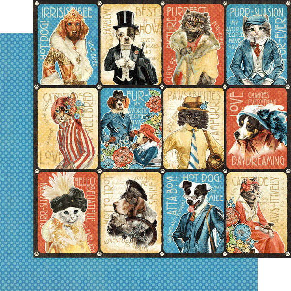 Graphic 45 Double-Sided Paper Pad 8inX8in - Well Groomed*
