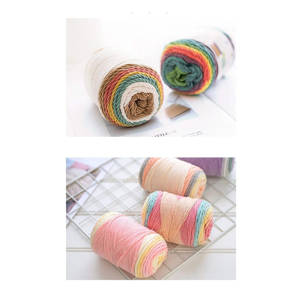 Poppy Crafts Rainbow Cotton Yarn 100g - Mix 20