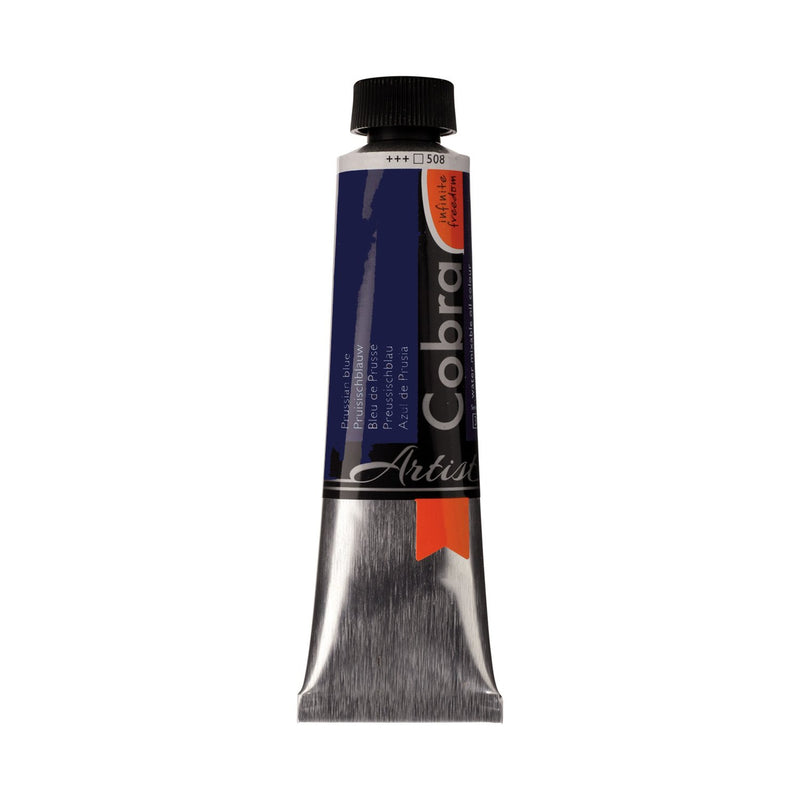 Cobra Artist Water Mixable Oil Colour  - 508 - Prussian Blue 40ml