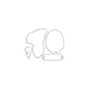 Penny Black Creative Dies - Loveable Cut Out 3.5inch X2.6inch