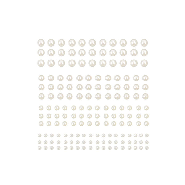 Poppy Crafts Self-Adhesive Pearl Sheet - White