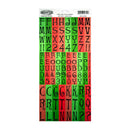 Sassafras Lass - Jingle Bell Rock Cardstock Alphabet Stickers  -  Red and Green*