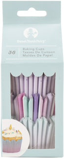 Sweet Tooth Fairy Born To Sparkle Standard Baking Cups - Purple Stripes 36/Pkg*