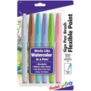 Pentel Arts Sign Pens With Brush Tip 6 pack - Assorted Colours*