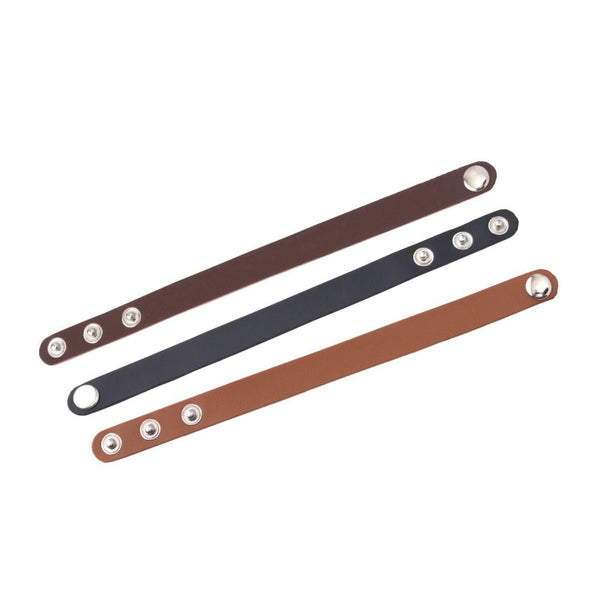 We R Makers Jewellrey Press Leather Bracelets 3/Pkg - Assorted Colours*