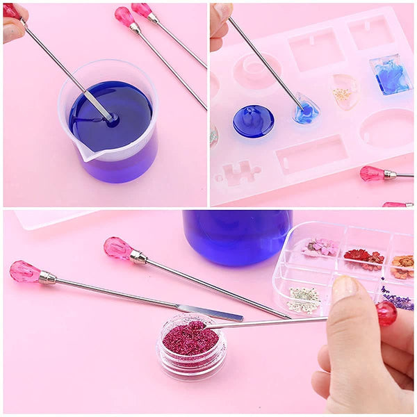 Poppy Crafts Resin Craft Tool 3 Pack - Light Pink