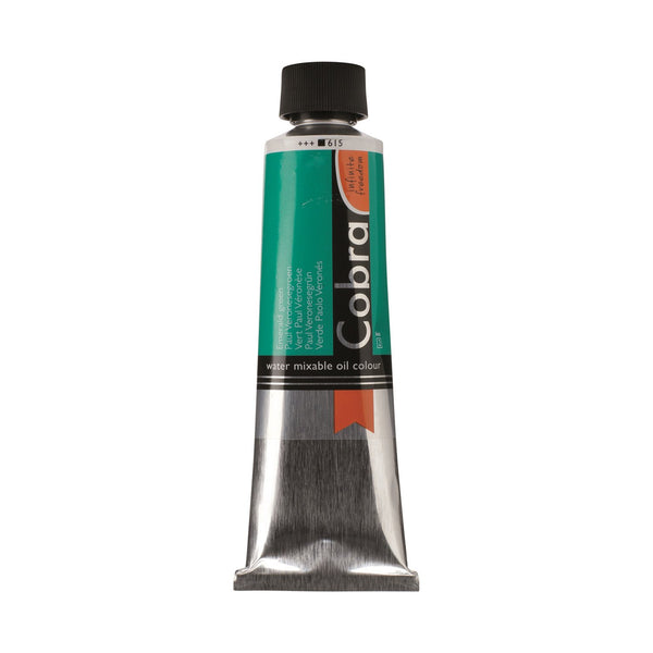 Cobra Artist Water Mixable Oil Colour  - 615 - Emerald Green 40ml*