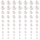 Poppy Crafts Self-Adhesive Pearl Sheet - White