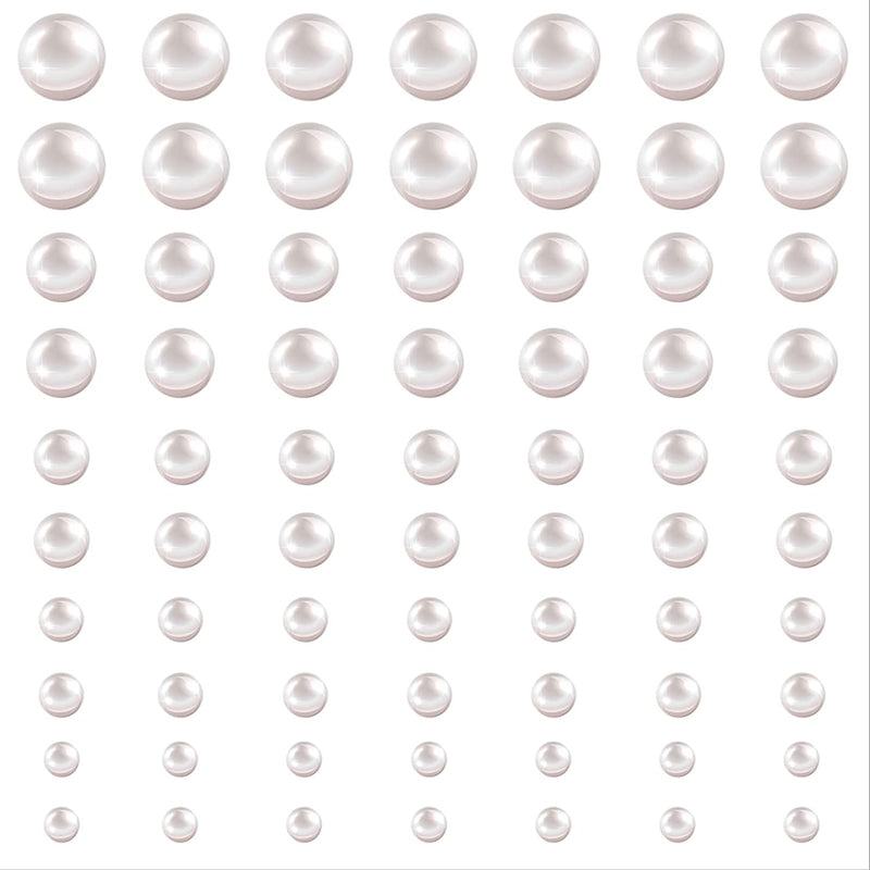 Poppy Crafts Self-Adhesive Pearl Sheet - White