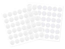 MultiCraft 3D Dual-Adhesive Hook & Loop Dots - White Round, 1/2", 42/Pkg
