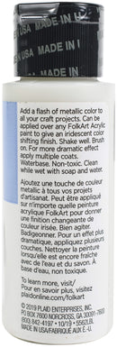 Folkart Flash Iridescent Top Coat 2oz - Blue Violet*