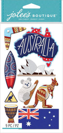 Jolee's Boutique Themed Embellishments 9/Pkg - Australia*