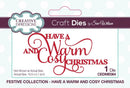 Creative Expressions Craft Dies By Sue Wilson - Have A Warm And Cosy Christmas*