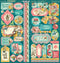 Graphic 45 Ephemera Queen Cardstock Stickers 12in x 12in