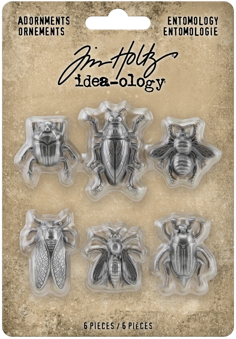 Tim Holtz Idea-Ology Metal Adornments 5/Pkg - Entomology*