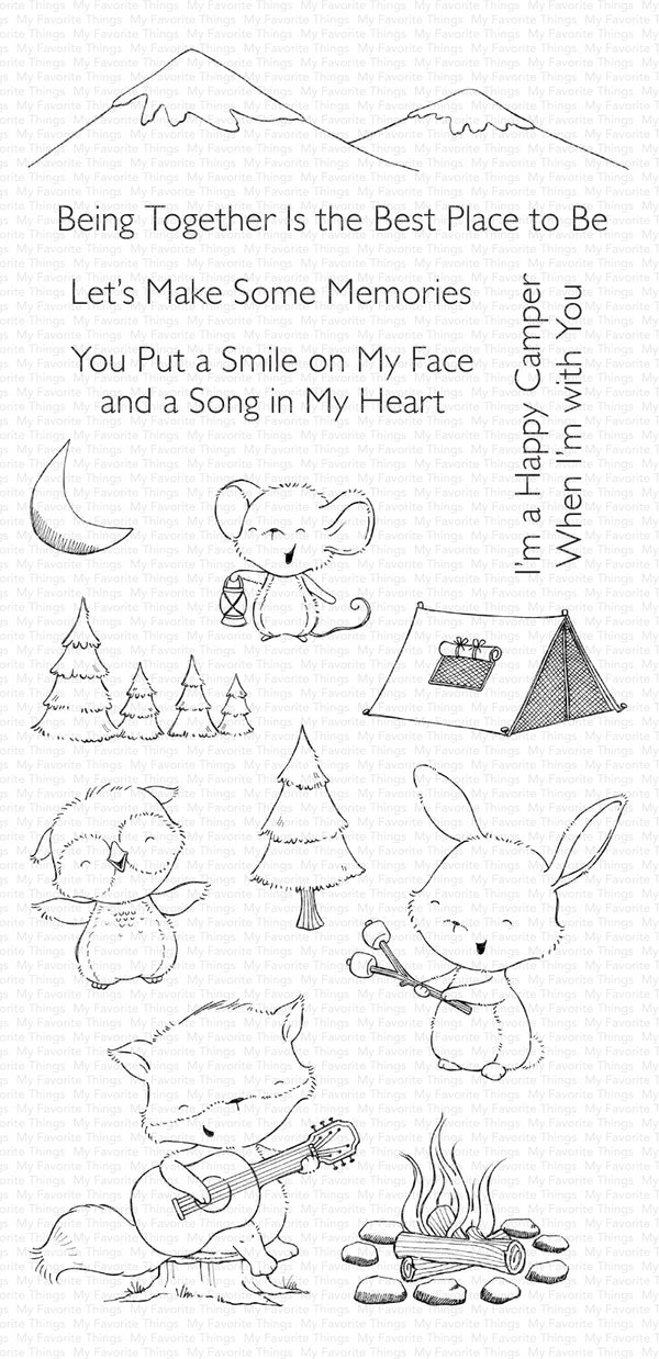 My Favorite Things Stacey Yacula Stamps 4in x 8in - Happy Campers*