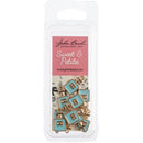 John Bead Sweet & Petite Charms - Perfume Bottle Light Blue, 9x17mm 10 pack*