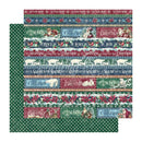 Graphic 45 Let It Snow Double-Sided, Single Sheet Cardstock 12"X12" - Joyful Tidings