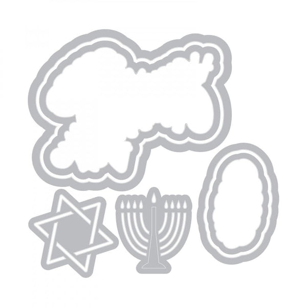 Sizzix - Framelits Die & Stamp Set By Katelyn Lizardi - Happy Challah Days*