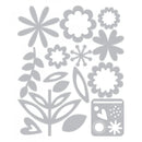 Sizzix Thinlits Dies By Lisa Jones 15/Pkg Flower Set*