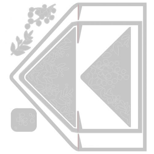Sizzix Thinlits Dies By Sharon Drury 7 pack  - Foliage Envelope Liners*