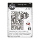Sizzix 3D Texture Fades Embossing Folder By Tim Holtz - Numbered