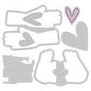 Sizzix Framelits Die & Stamp Set By Olivia Rose 7/Pkg - Big Hugs*