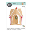 Sizzix Thinlits Dies By Jen Long 10/Pkg - Gingerbread House Card*