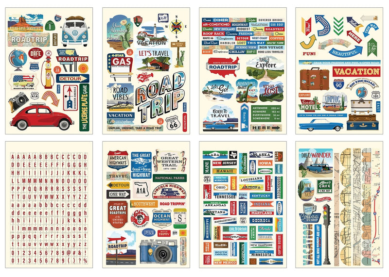 Carta Bella Sticker Book - Road Trip*