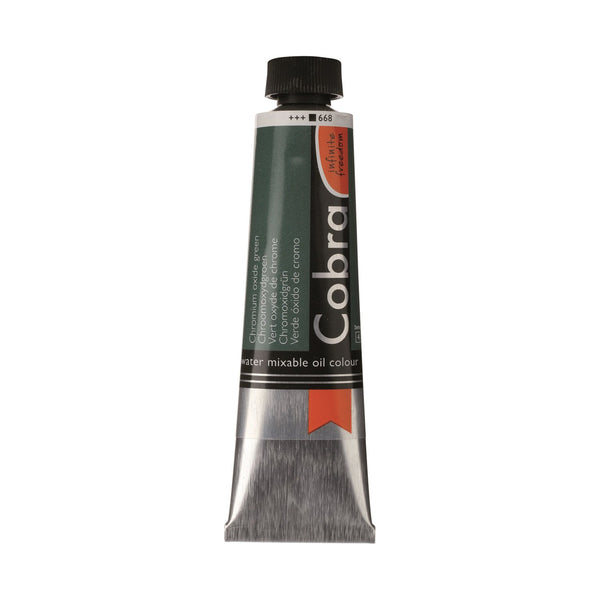 Cobra Artist Water Mixable Oil Colour  - 668 - Chromium Oxide Green 40ml*