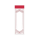 Poppy Crafts 4cm x 12cm Red Paper Tag Booklet No. 6*