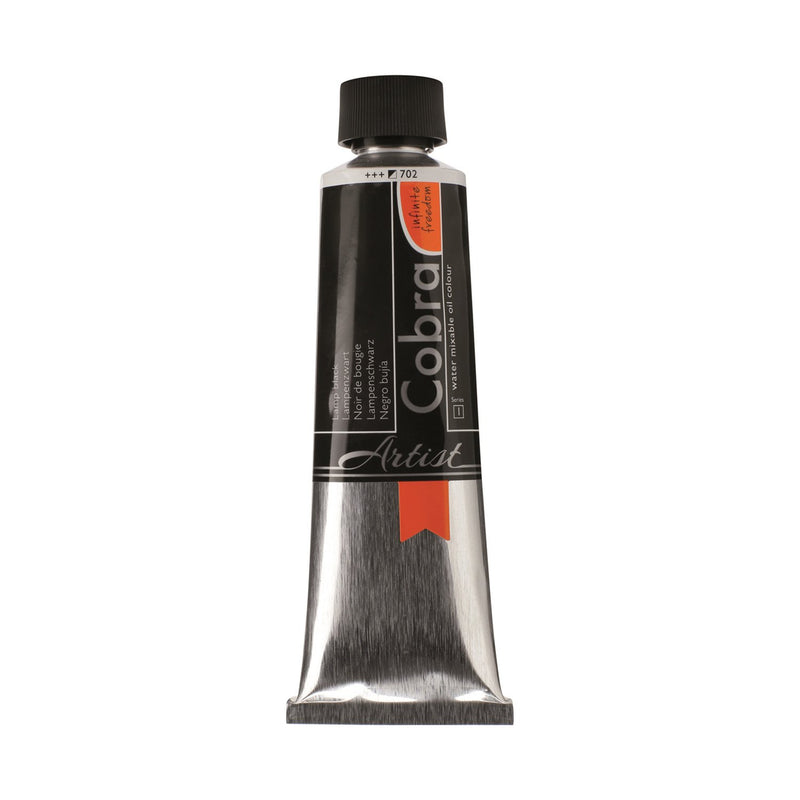 Cobra Artist Water Mixable Oil Colour  - 702 - Lamp Black 40ml