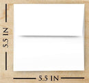 Poppy Crafts 135mm x 135mm Envelopes White - Pack of 50