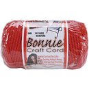 Bonnie Macrame Craft Cord 6mmX100yd - Red