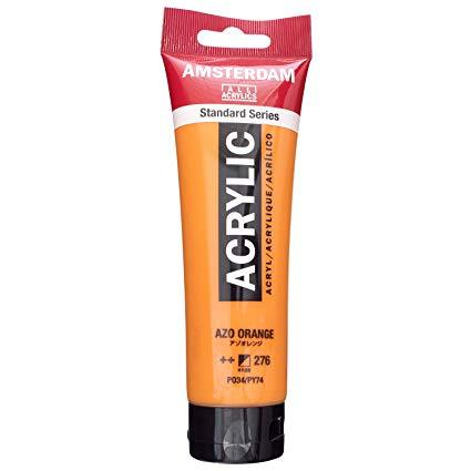 Talens - Amsterdam Standard Acrylic Paint 120ml - Azo Orange 276