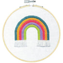 Dimensions Embroidery Kit with Hoop 6" - Rainbow- Stitched In Thread*