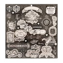 BoBunny - Chipboard Stickers 12in x 12in - Tuxedos & Tiaras  with Black Foil Accents*