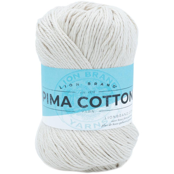 Lion Brand Pima Cotton Yarn - Stone 100g