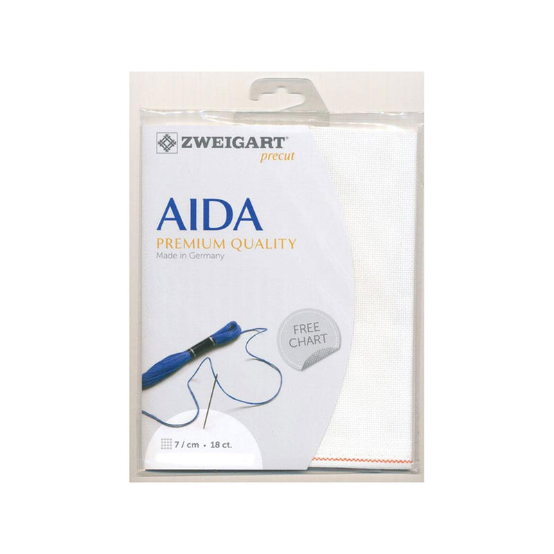 Zweigart AIDA Premium Quality Easy Count 18ct. - White*