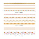 Poppy Crafts Washi Tape 10 Packs with Gold Foil - Girlfriend